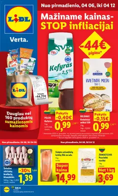 LIDL parduotuvės leidinio LIDL leidinys galiojančio nuo 2026.04.06 peržiūra