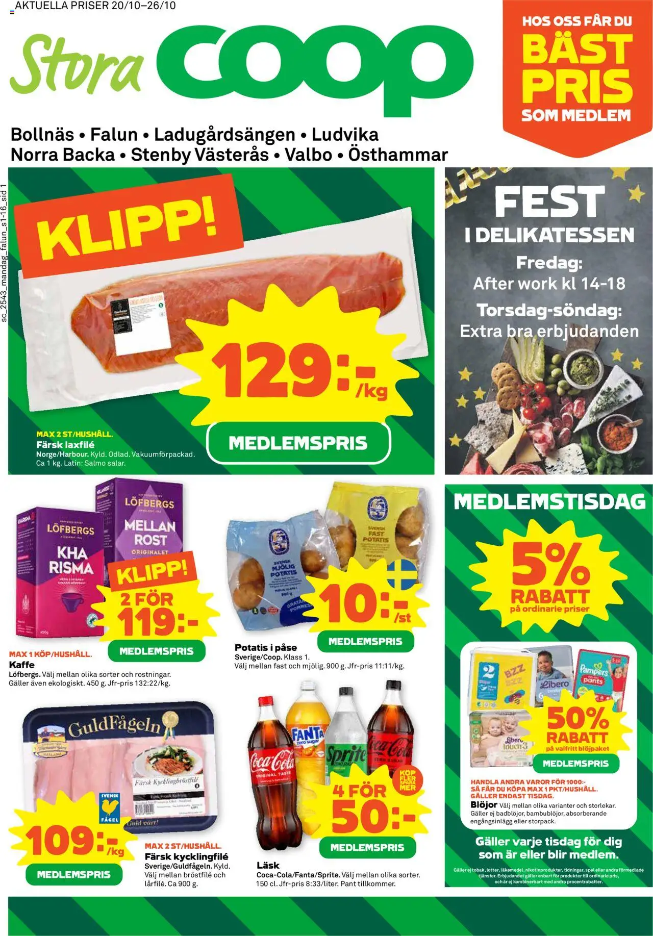 Bollnäs är giltig 20/10 2025 > Veckans Erbjudanden gäller från 20/10/2025 till 26/10/2025 sidnummer 1
