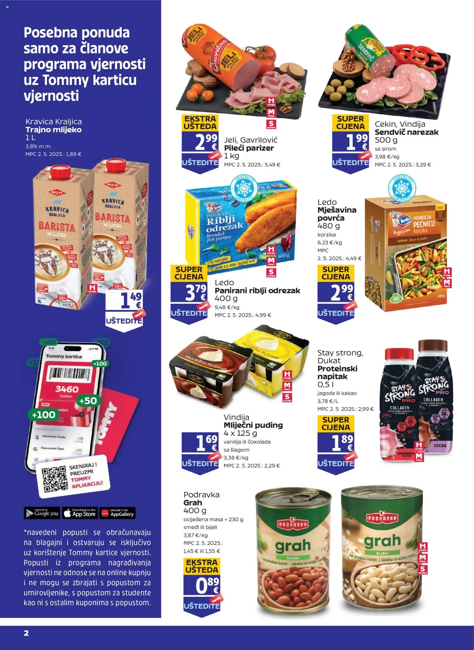 Pregled letka Pogodnosti za Tommy vjerne članove trgovine Tommy vrijedi od 20.11.2025