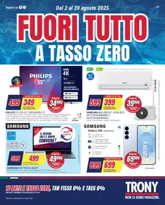 Anteprima dell'opuscolo Attuale volantino dal negozio Trony valido da 02/08/2025