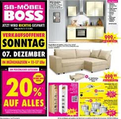 Vorschau von dem Prospekt des Geschäftes SB Möbel Boss, gültig ab dem 06.12.2025