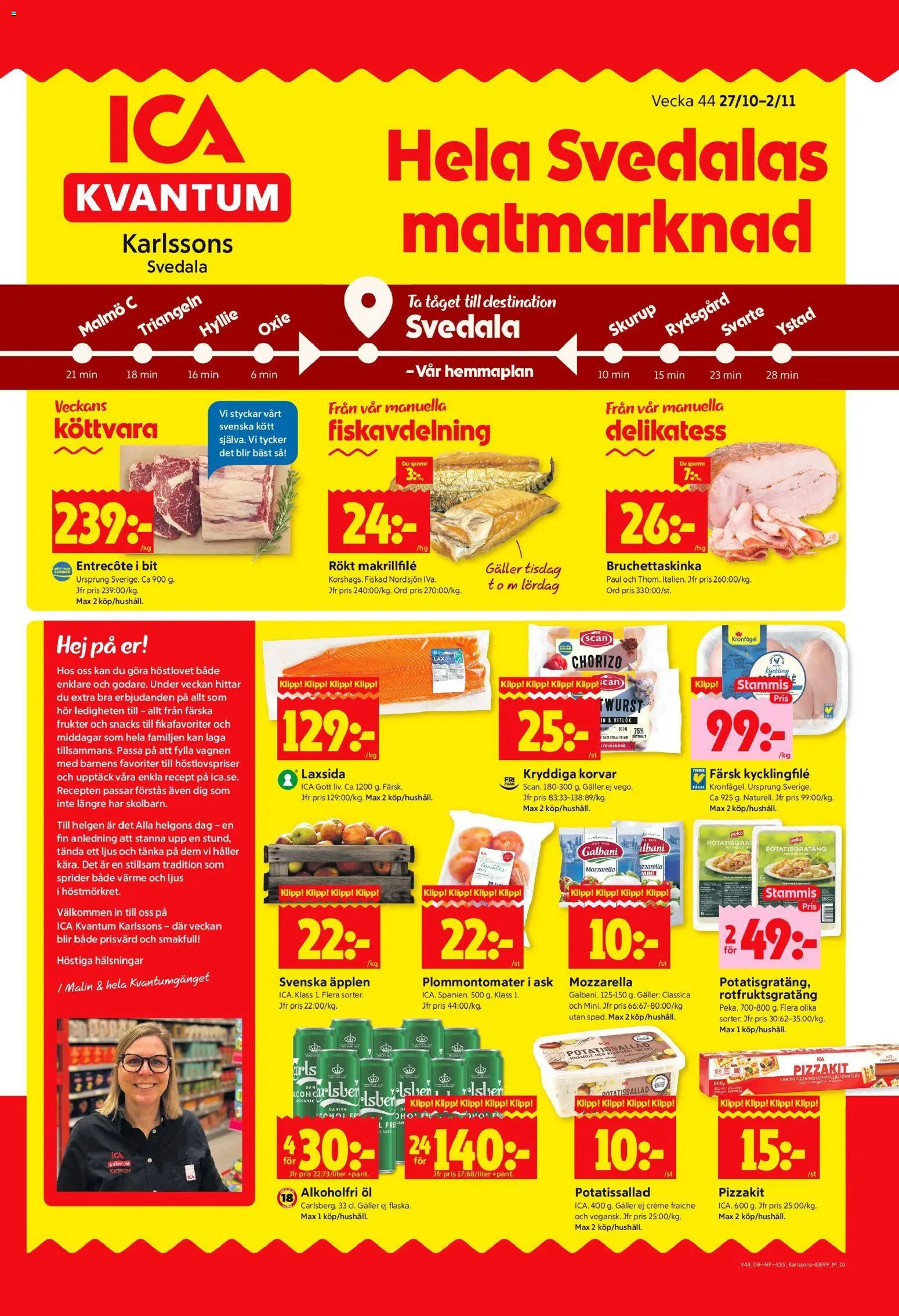 Svedala är giltig 27/10 2025 > Veckans Erbjudanden gäller från 27/10/2025 till 02/11/2025 sidnummer 1