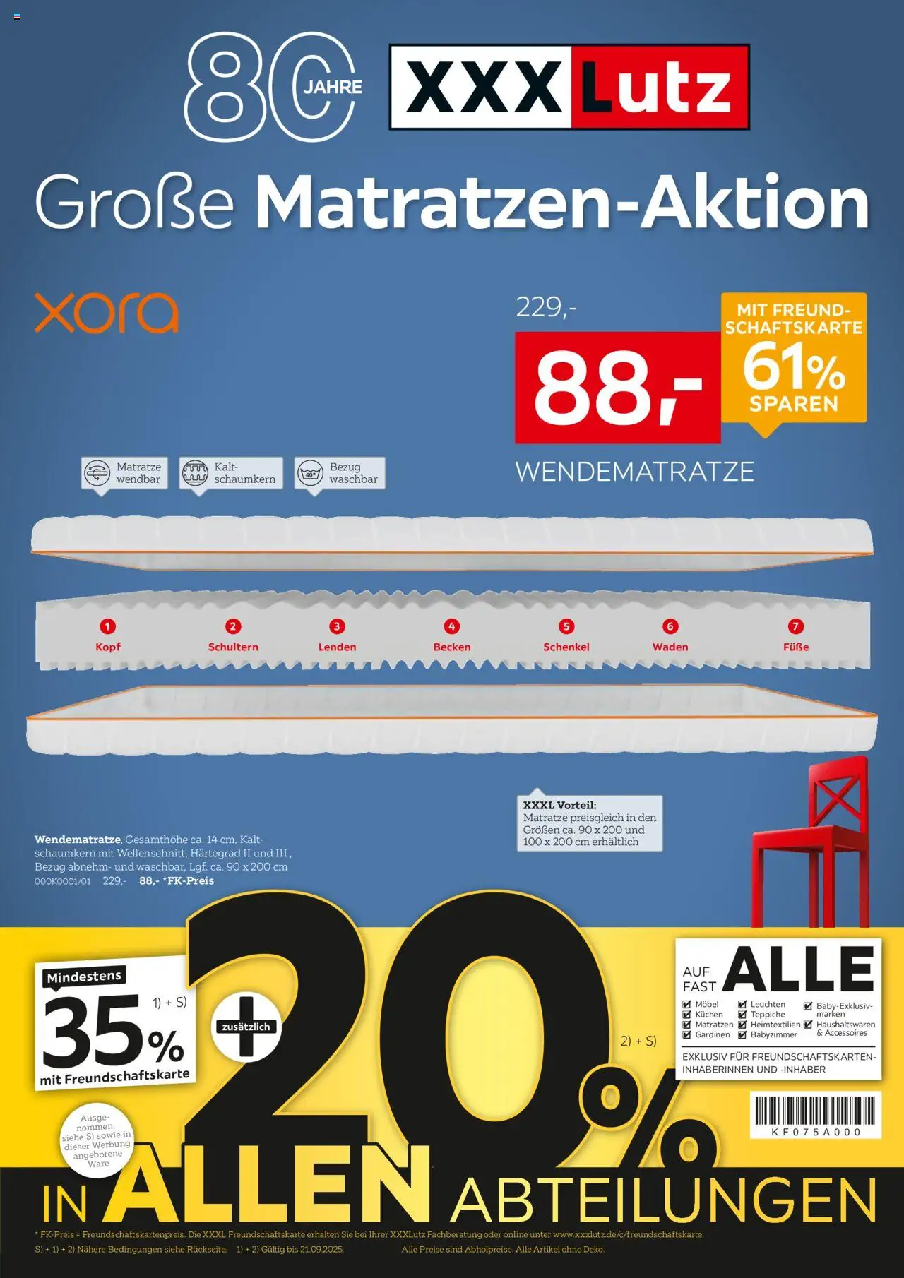 XXXL Lutz Große Matratzen-Aktion (vom 08.09.2025 - 21.09.2025)
