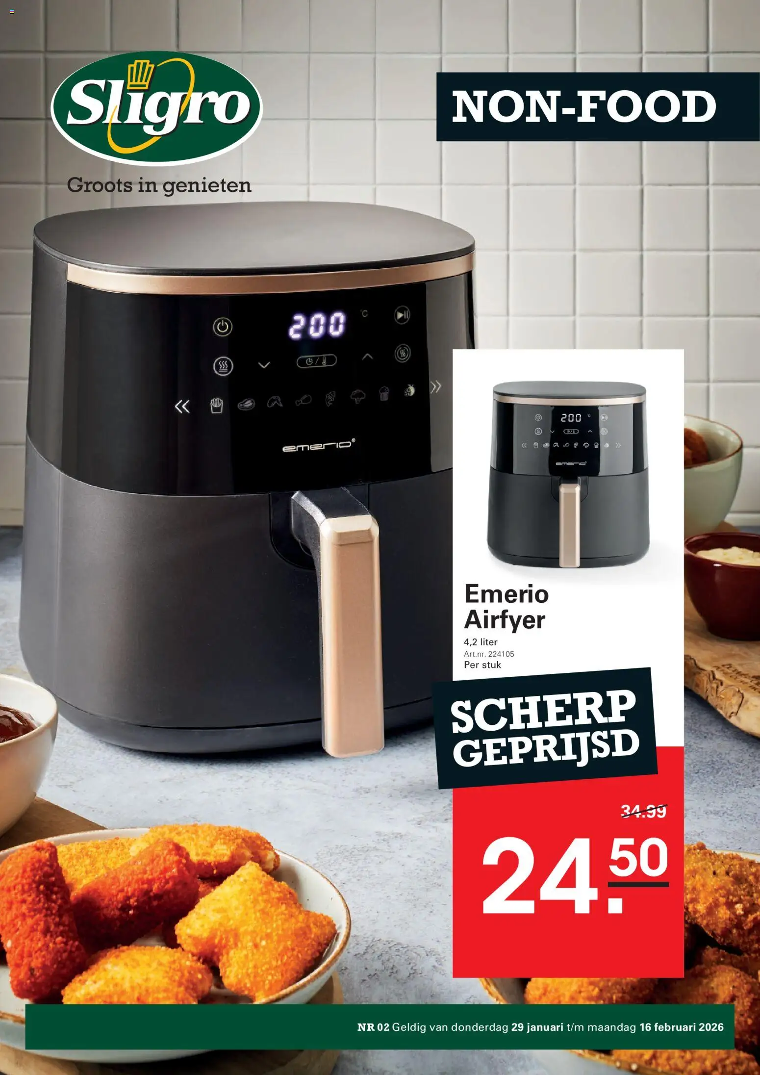 Voorbeeld van Non-Food van winkel Sligro geldig vanaf 29-01-2026