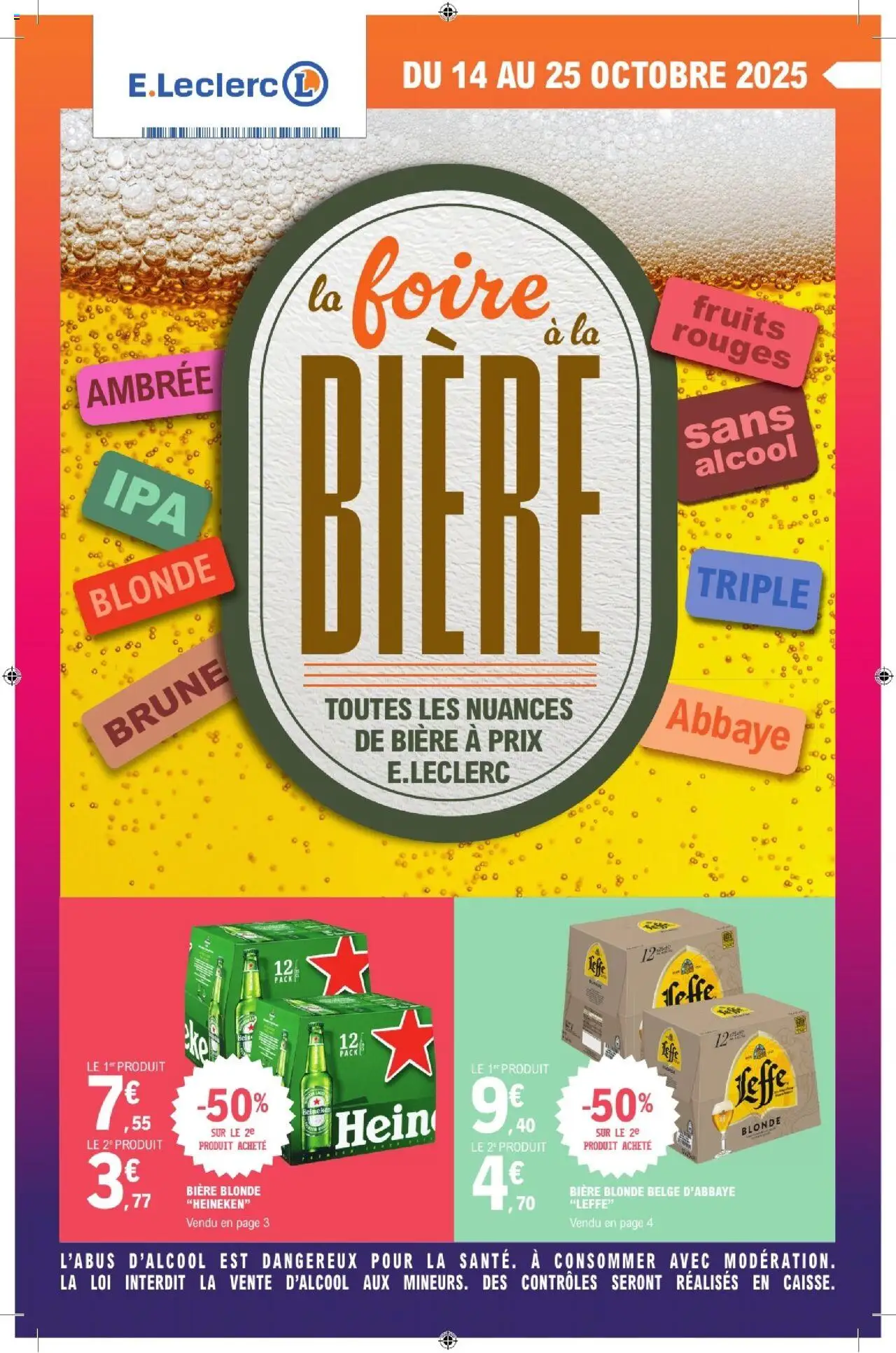 Foire à la Bière de la boutique E.Leclerc valable du 14/10/2025 - Page numéro 1