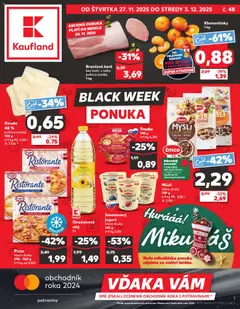 Kaufland SK - Black Friday megtekintése, amely érvényes 2025.11.27.-től