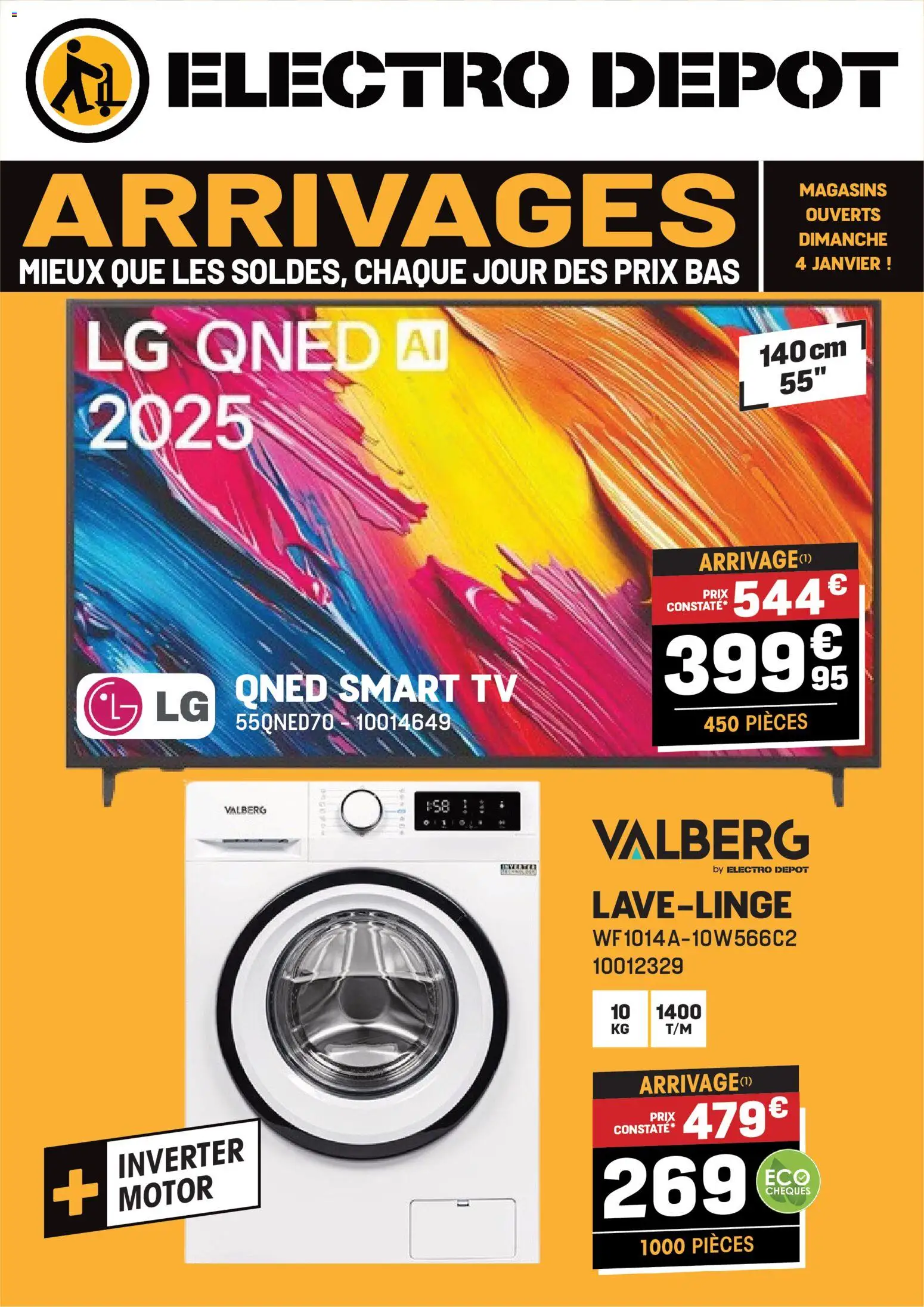 Prévisualisation de Publicité du magasin Electro Depot formulaire valide 31/12/2025