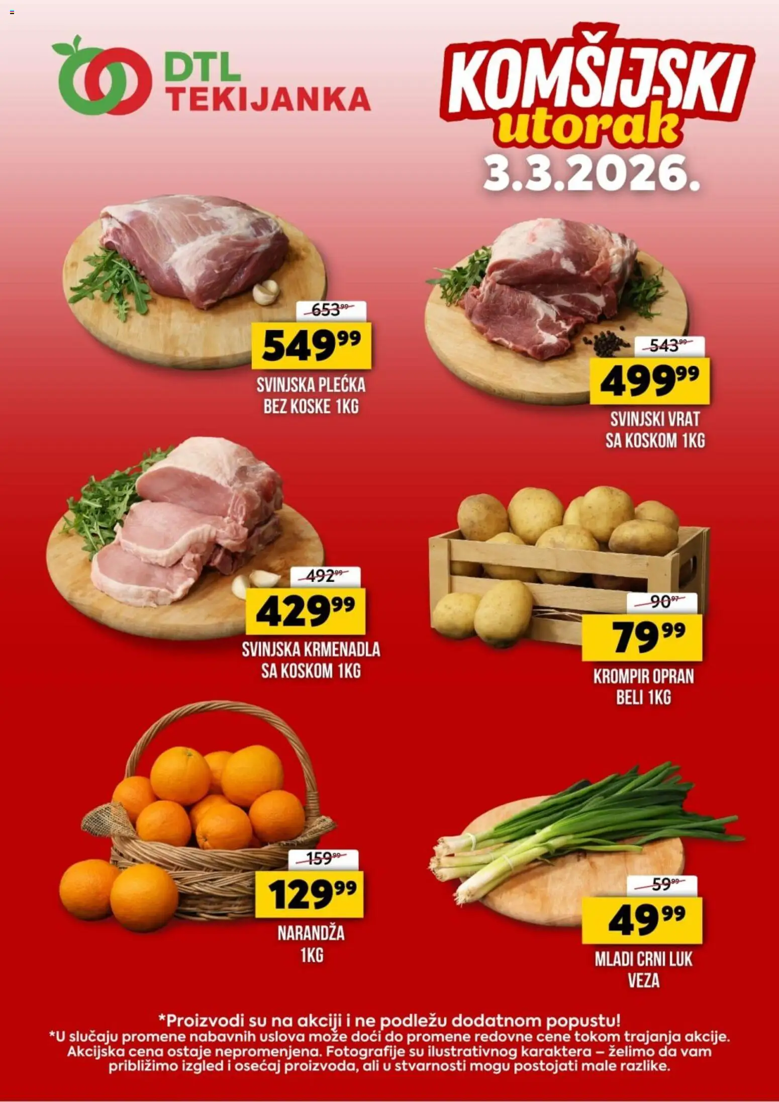 Pregled Tekijanka kataloga - važi od 03.03.2026