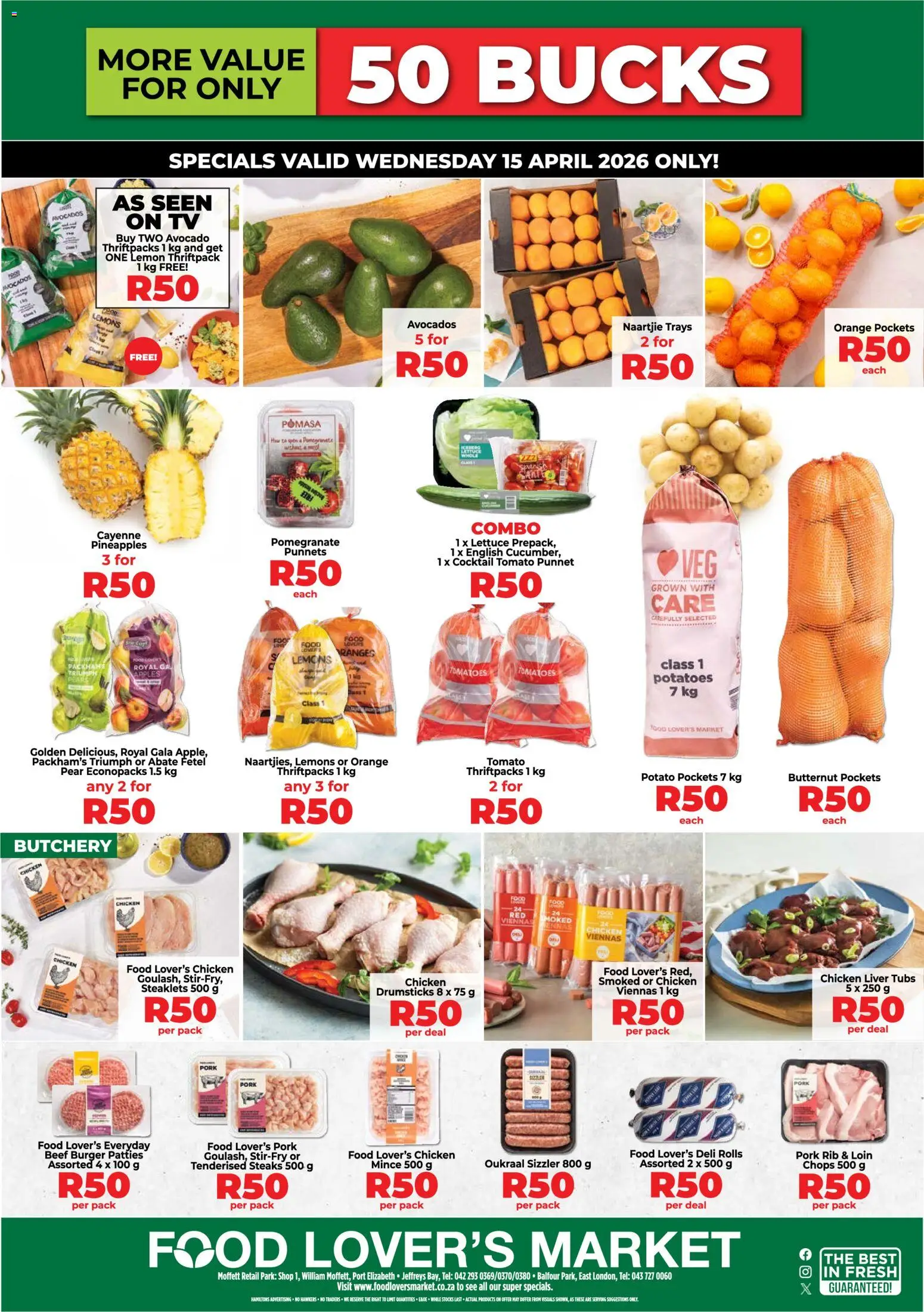 Preview of Food Lover's Market flyer valid from 15/04/2026