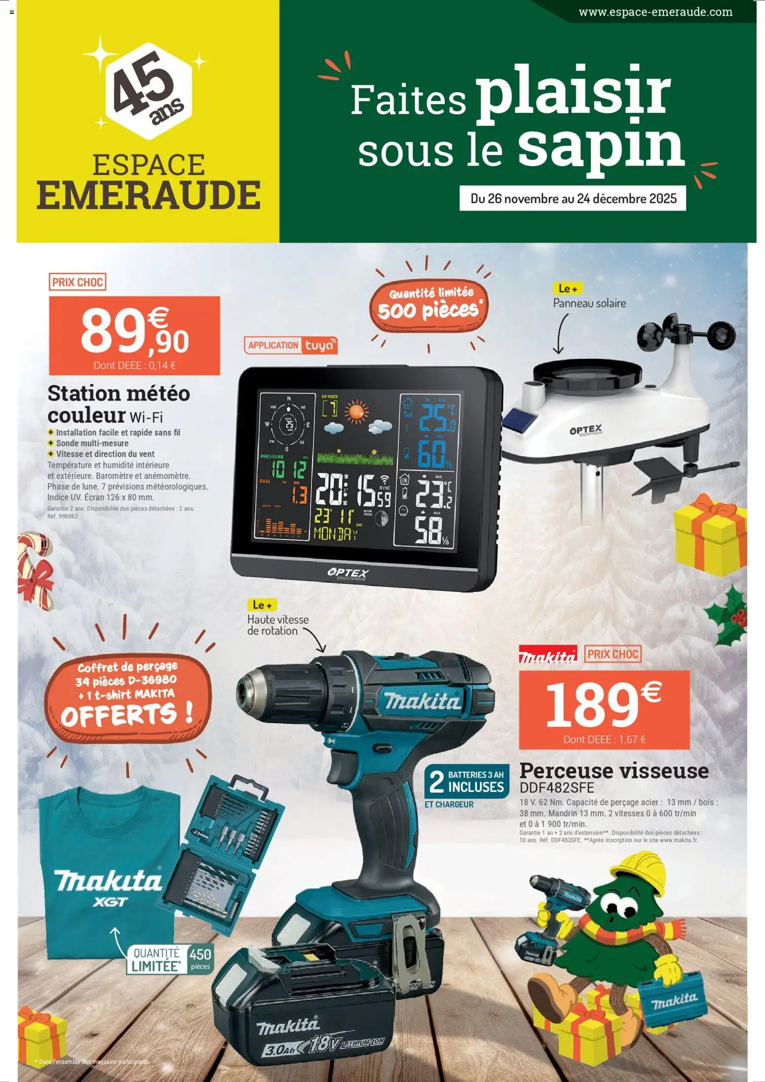 Prévisualisation de Catalogue du magasin Espace Emeraude formulaire valide 26/11/2025