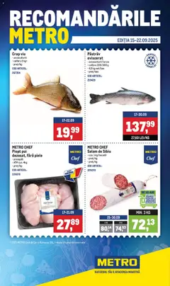 Previzualizarea de cataloage: Metro Catalog nou valabil de la 15.09.2025