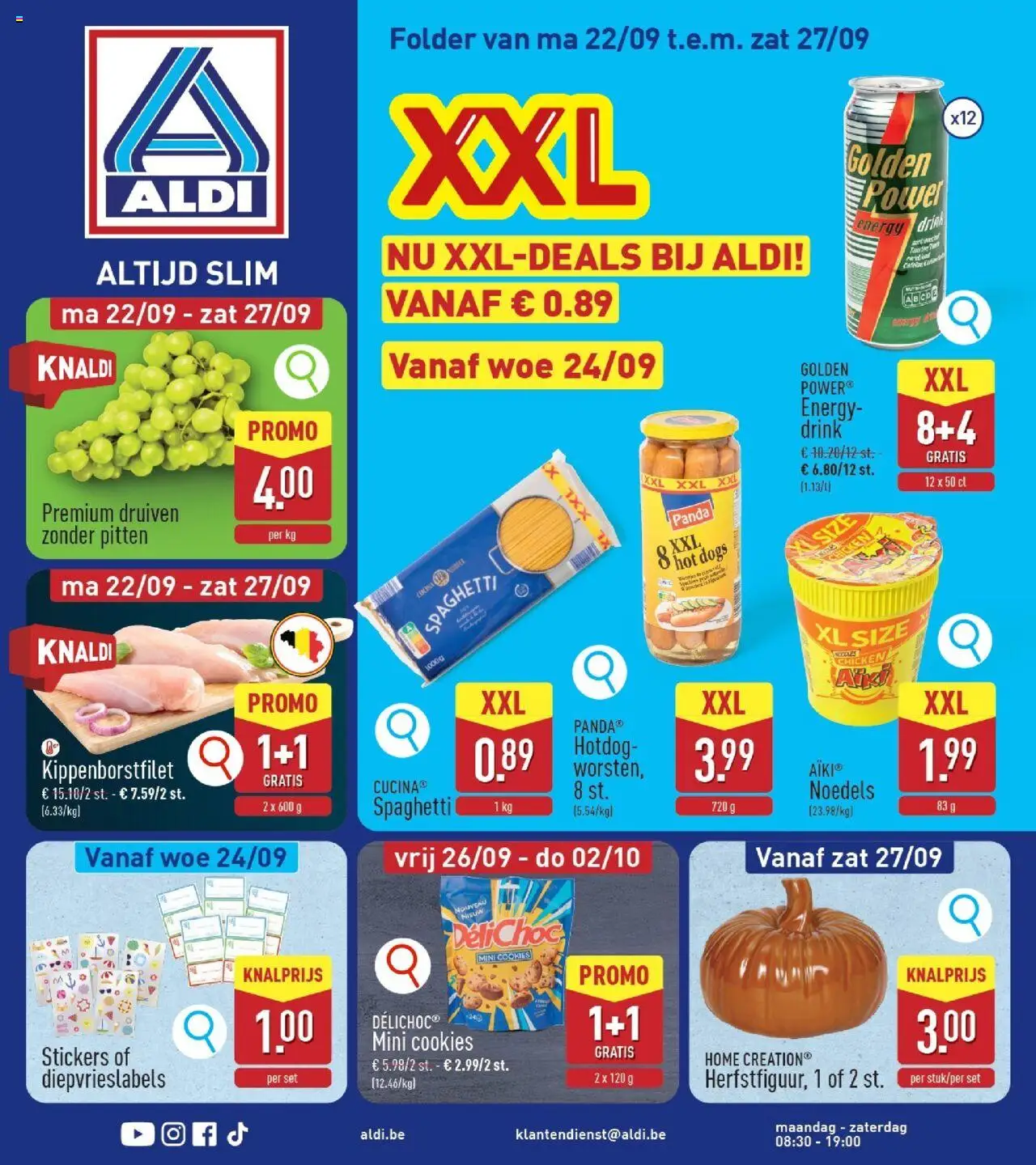 Aldi shop Folder week 39 geldig vanaf 22/09/2025 - Paginanummer 1