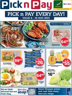 Preview of Pick n Pay flyer valid from 04/08/2025