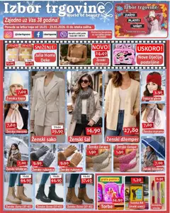 Pregled letka Katalog trgovine Izbor trgovine vrijedi od 2026.01.16