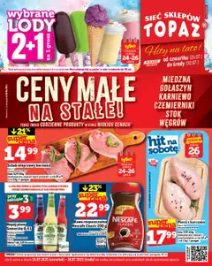 Pogląd gazetki "Ceny małe na stałe" ze sklepu Topaz ważnej od 24.07.2025