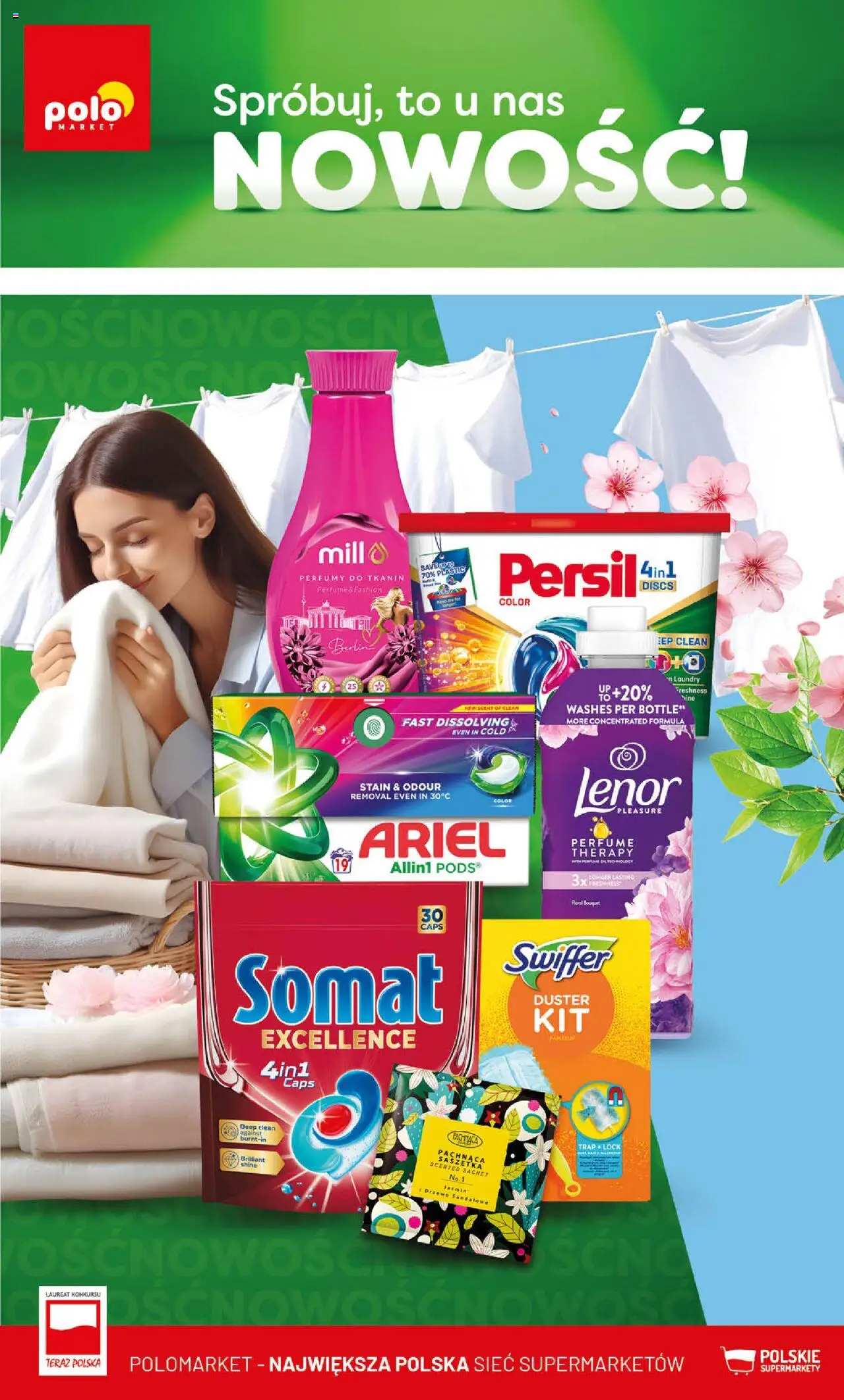 POLOmarket gazetka promocyjna (01.05.2025) - Nowa ulotka - Numer strony 1 - Perfumy, Detergent, Persil, Ariel, Swiffer Duster, Swiffer