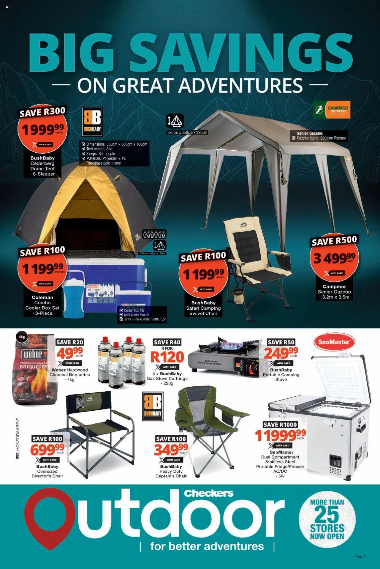 Checkers Outdoor September Month-End Promotion 22/09 - 19/10/2025 >> Catalogue