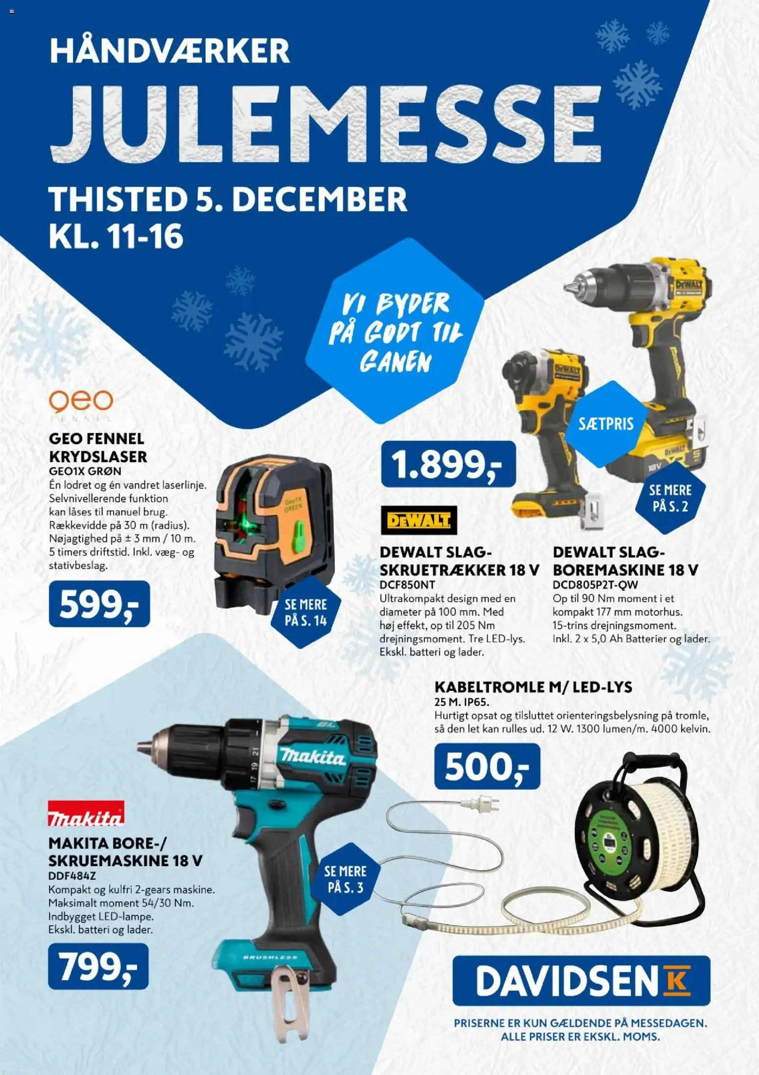 Eksempel på tilbudsavis Julemesse Thisted fra butik Davidsen gyldig fra 05/12/2025