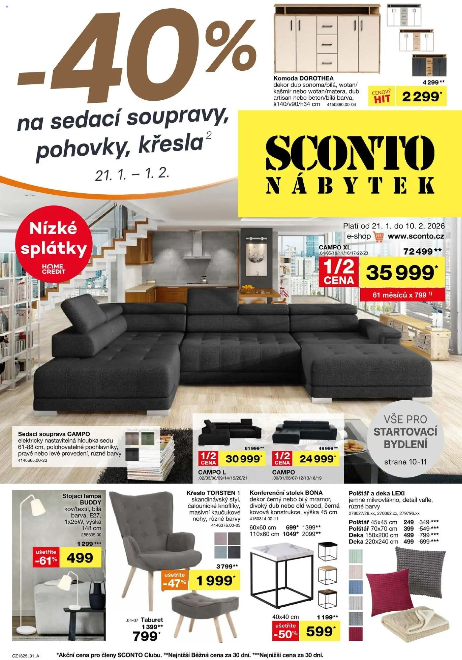 Náhled nabídky: Sconto nábytek Leták platný od 21.01.2026
