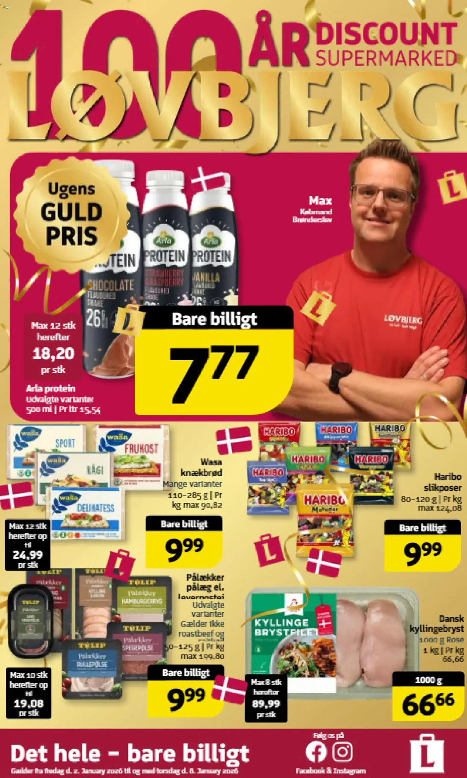 Eksempel på tilbudsavis Tilbudsavis fra butik Løvbjerg gyldig fra 02/01/2026