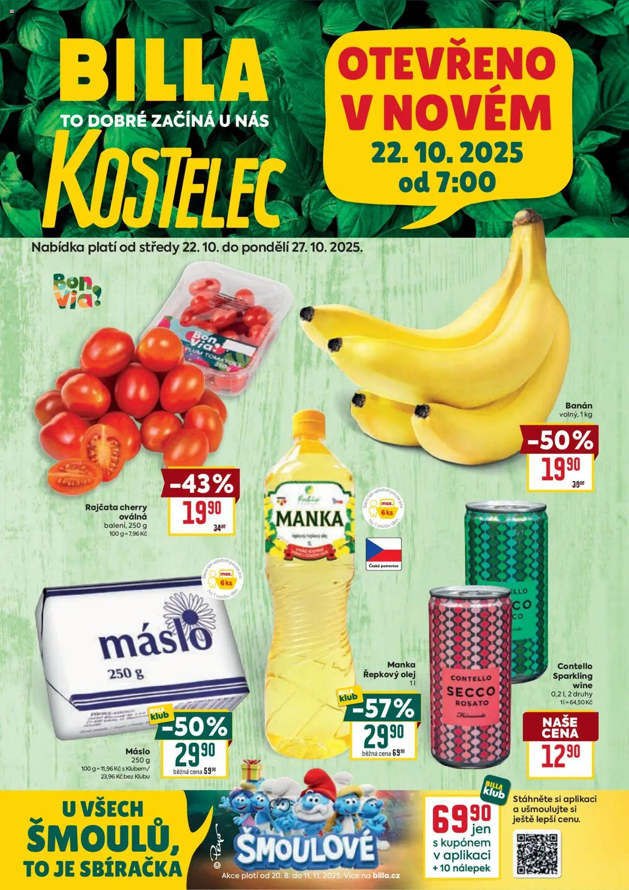  BILLA leták již od 22.10.2025 » Akční "Leták - Speciál: Kostelec"