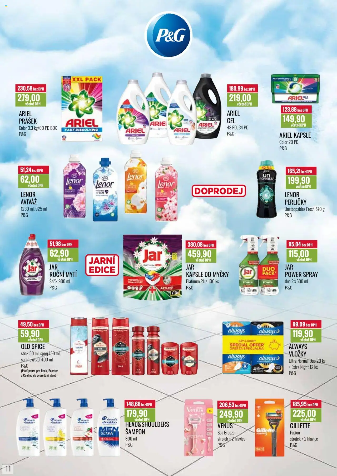  Ratio Leták (01.05.2025 - 31.05.2025) - strana 12 - Ariel, Old Spice, Sprchový gel, Šampon, Aviváž, Ariel kapsle, Gillette fusion, Kapsle do myčky
