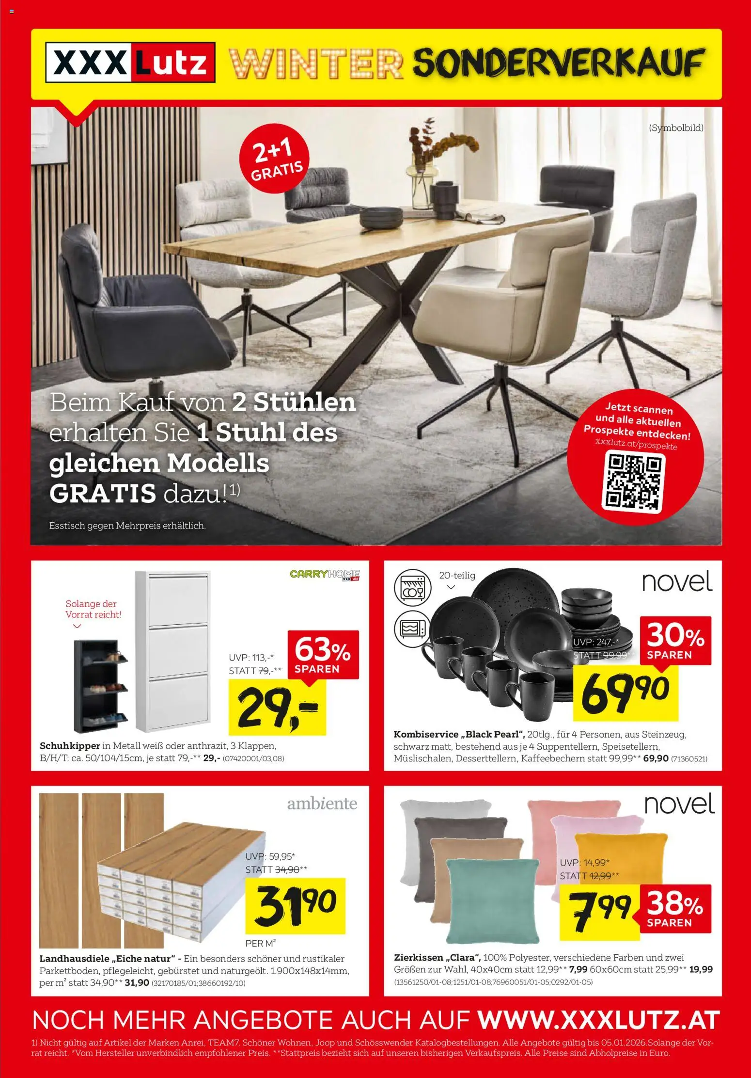 Vorschau der Angebote: XXXLutz Sonderverkauf gültig ab 29.12.2025 - Stuhl