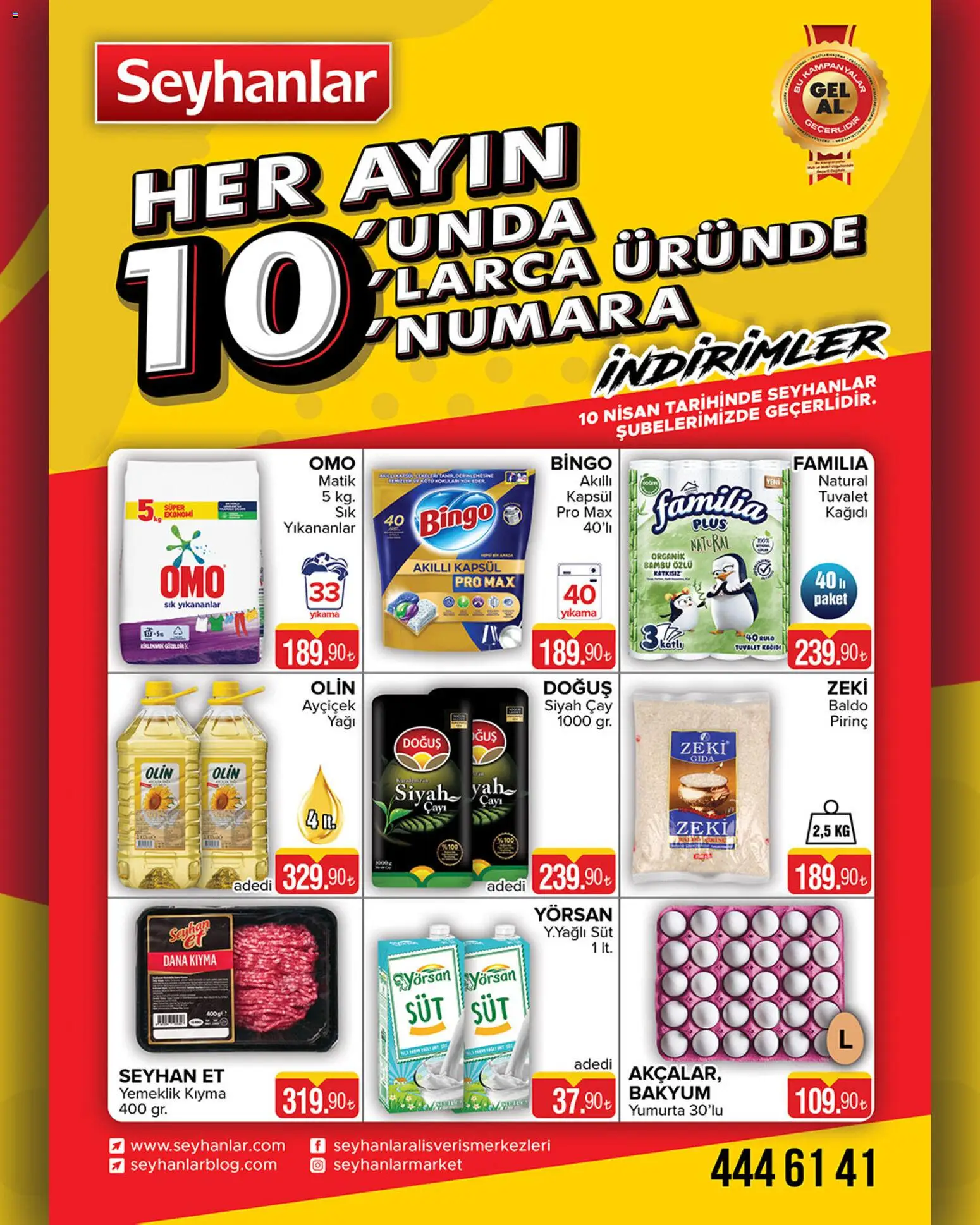 Seyhanlar Market Seyhanlar Market Katalog 10.04.2026 - Broşürünün önizlemesi
