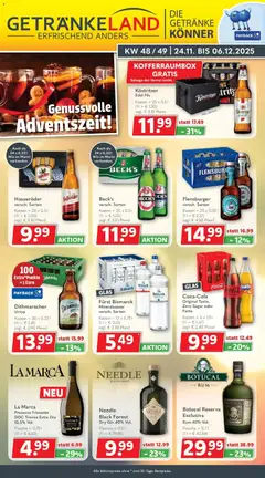 Vorschau von dem Prospekt des Geschäftes Getränkeland, gültig ab dem 24.11.2025