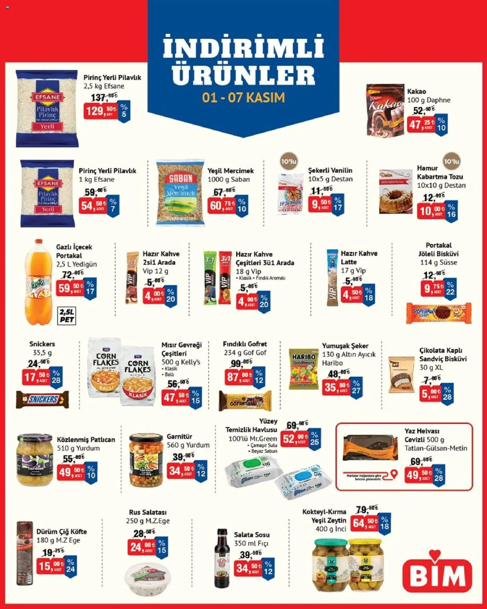 BİM İndirimli Ürünler 01.11.2025 - Broşürünün önizlemesi