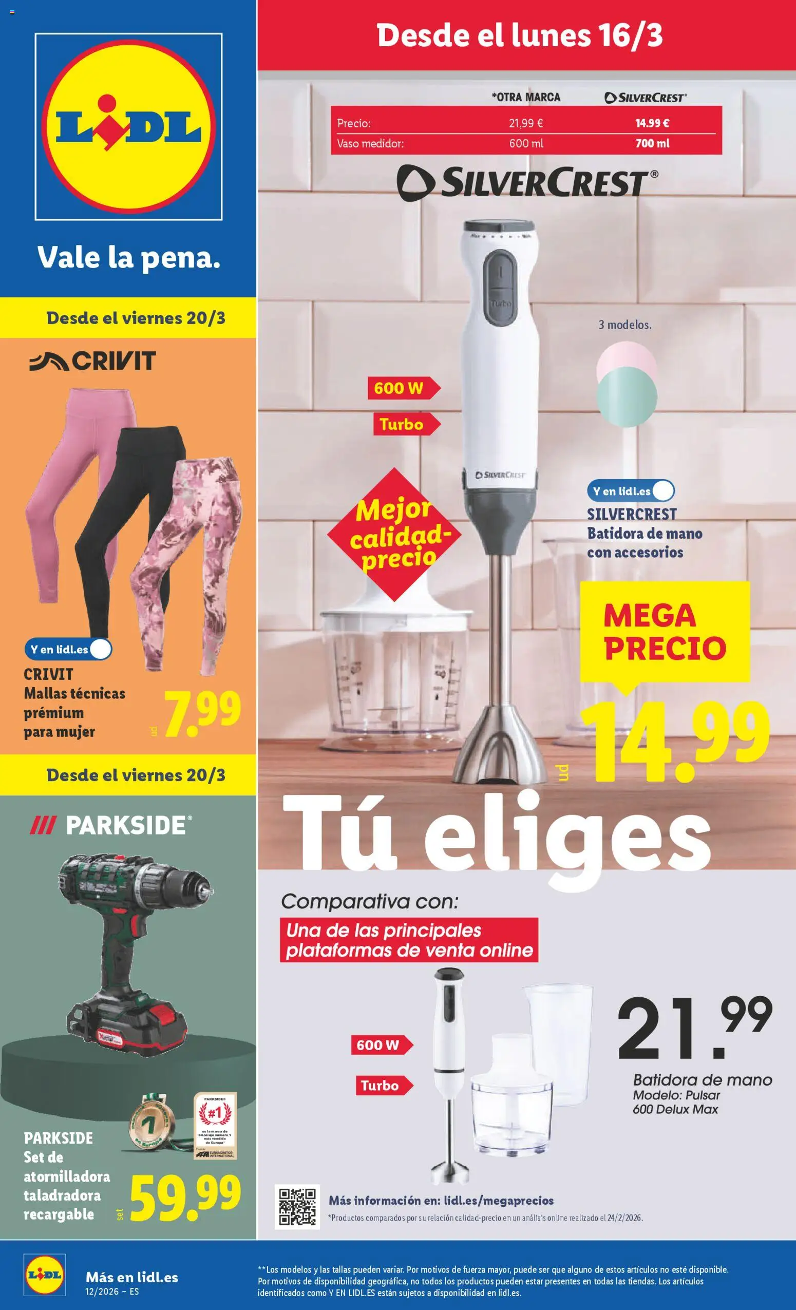 Vista previa del folleto de la tienda Lidl válido desde el 16/03/2026 
