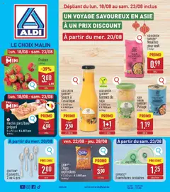 Prévisualisation de Folder de la semaine 34 du magasin Aldi formulaire valide 18/08/2025