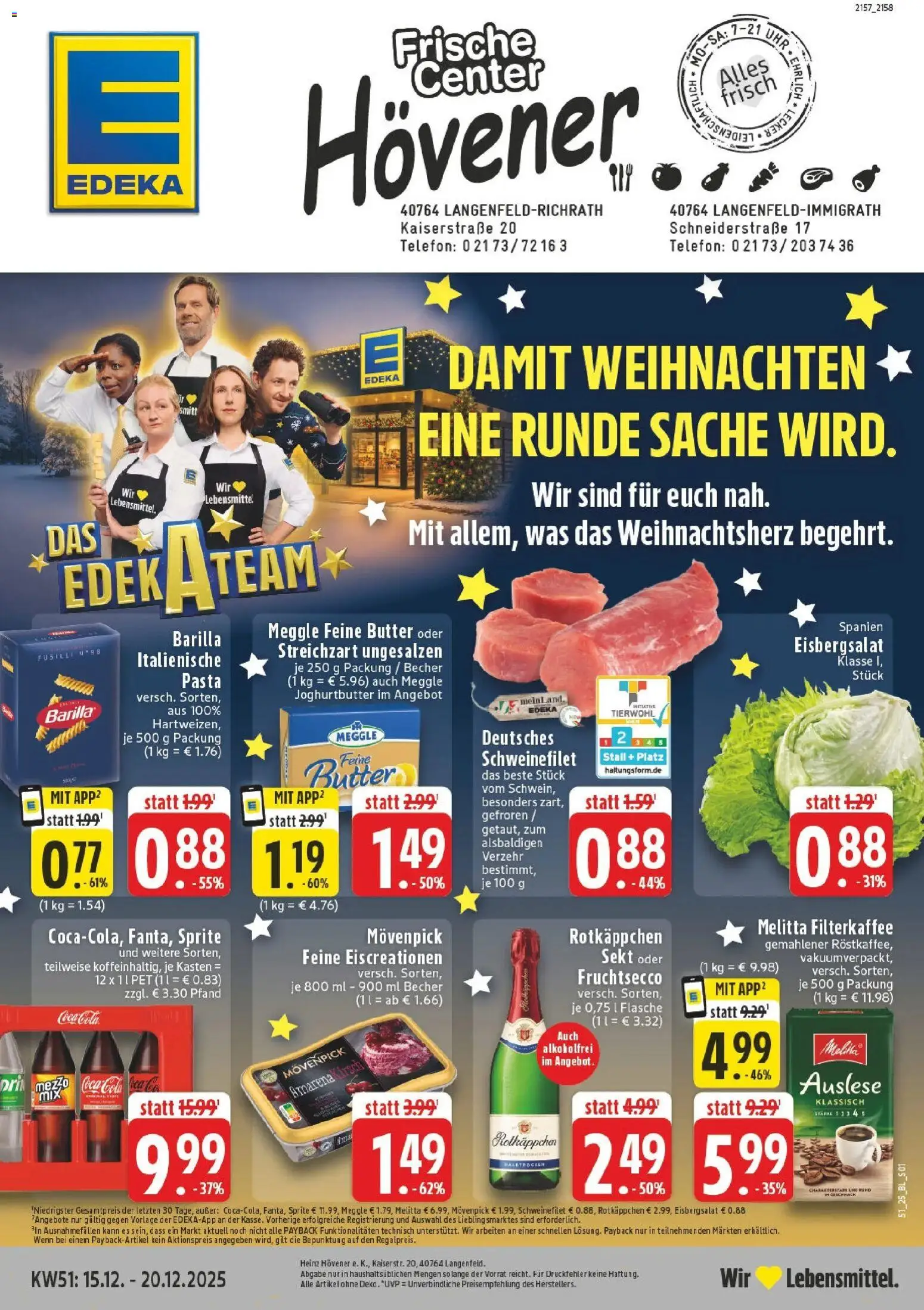 Vorschau von dem Prospekt des Geschäftes Edeka, gültig ab dem 15.12.2025