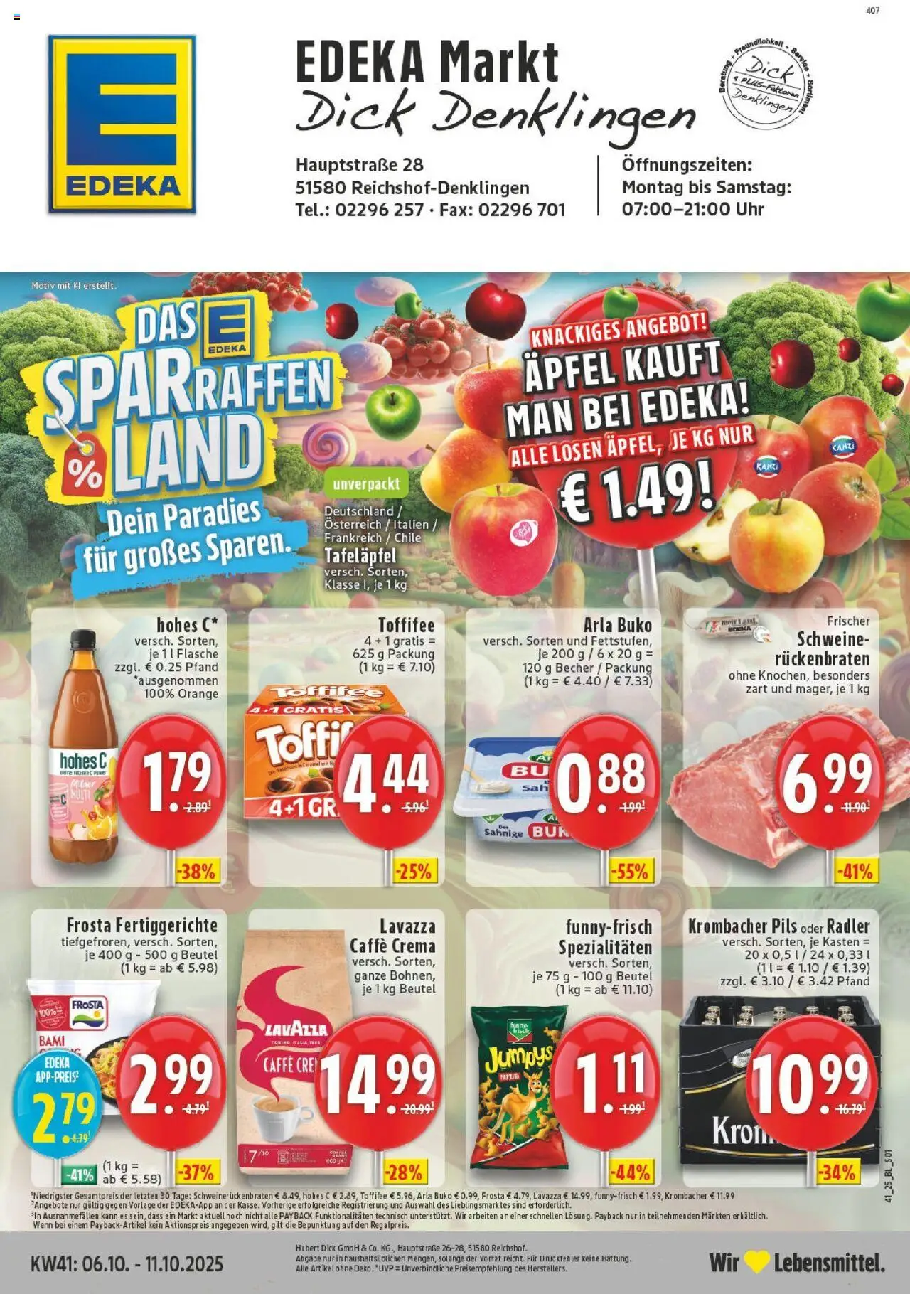 EDEKA Prospekt ab 06.10.2025 - Prospekt Reichshof - Denklingen Online