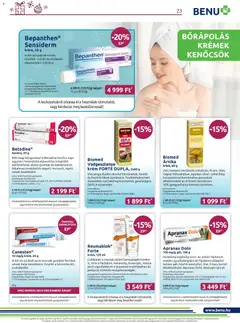 BENU Gyógyszertárak - Akciós újság BENU Gyógyszertárak megtekintése, amely érvényes 2025.12.01.-től | Oldal: 23