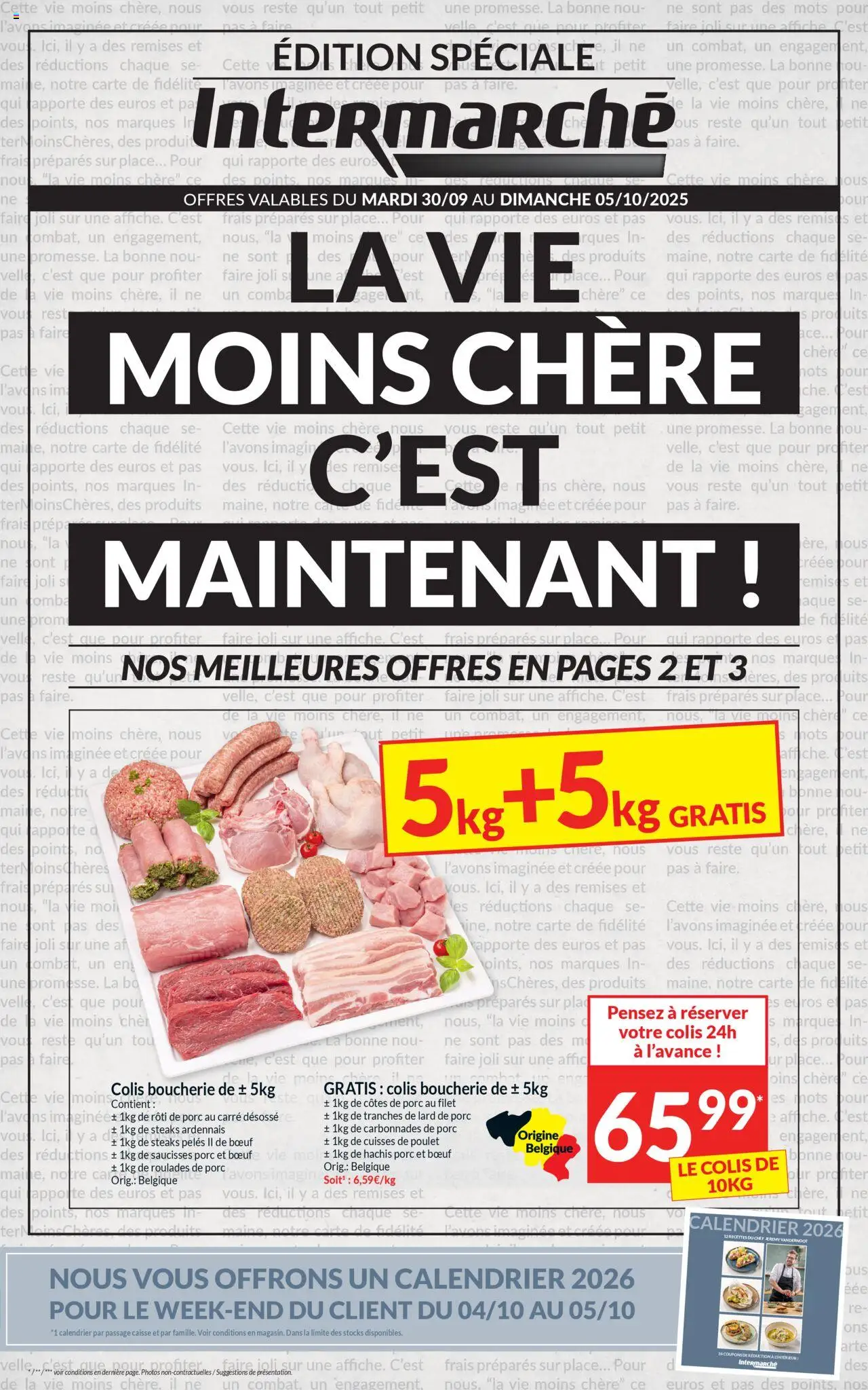 Intermarché shop Folder de la semaine 40 geldig vanaf 30/09/2025 - Paginanummer 1