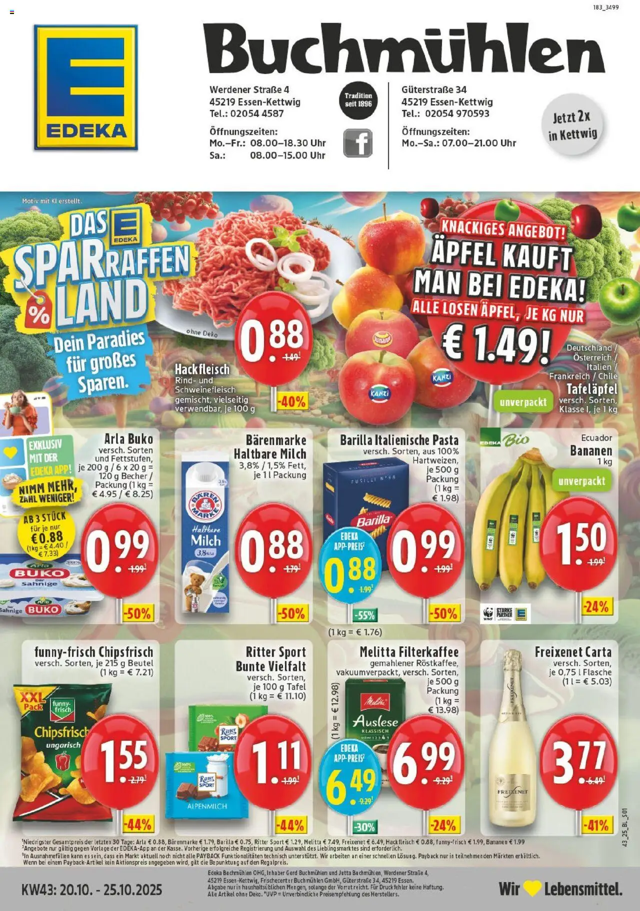 EDEKA Prospekt ab 19.10.2025 - Prospekt Essen-Kettwig Online