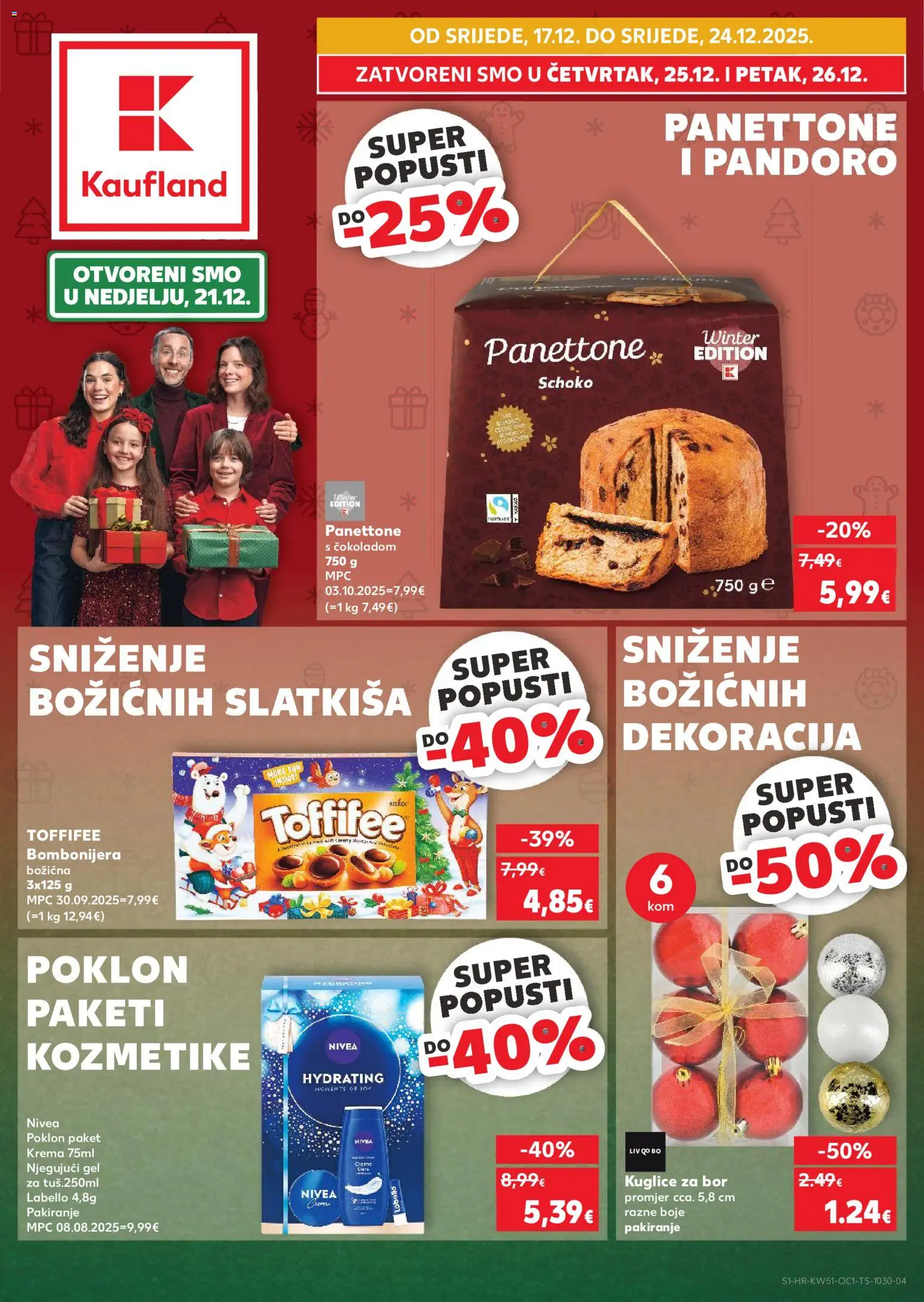 Pregled letka Ponuda trgovine Kaufland vrijedi od 17.12.2025