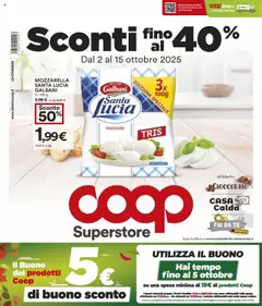 Anteprima dell'opuscolo Volantino Superstore - Brescia dal negozio COOP valido da 02/10/2025