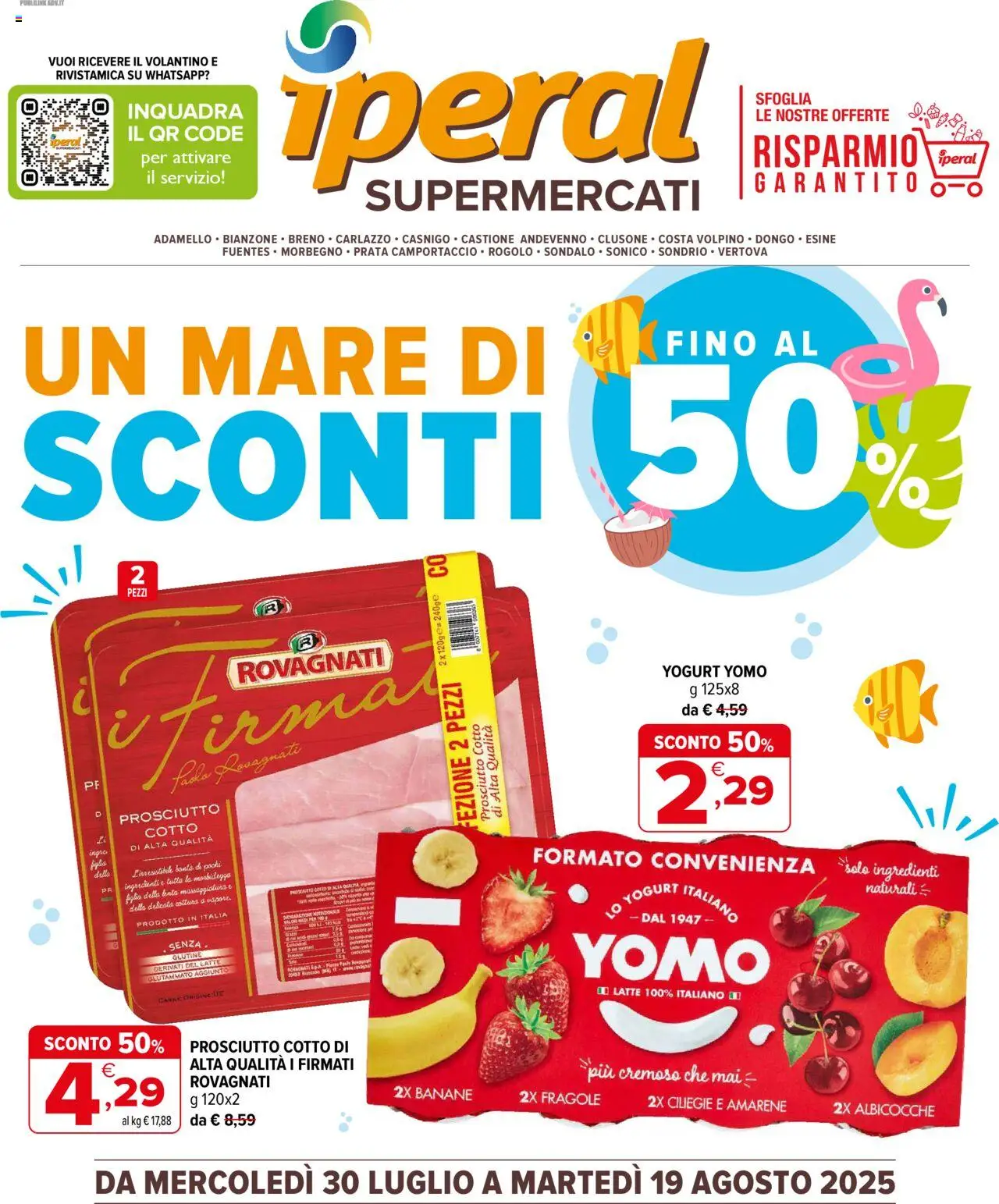 Volantino Iperal valido da 30/07/2025 numero di pagina 1