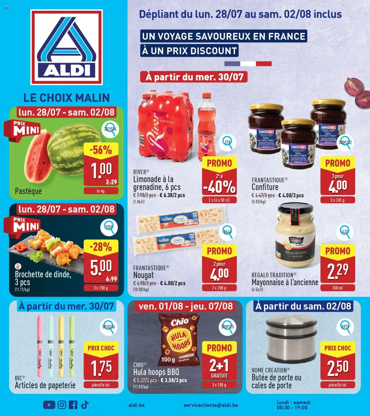 Aldi shop Folder de la semaine 31 geldig vanaf 28/07/2025 - Paginanummer 1