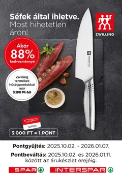 Interspar - Zwilling hűségakció megtekintése, amely érvényes 2025.10.02.-től