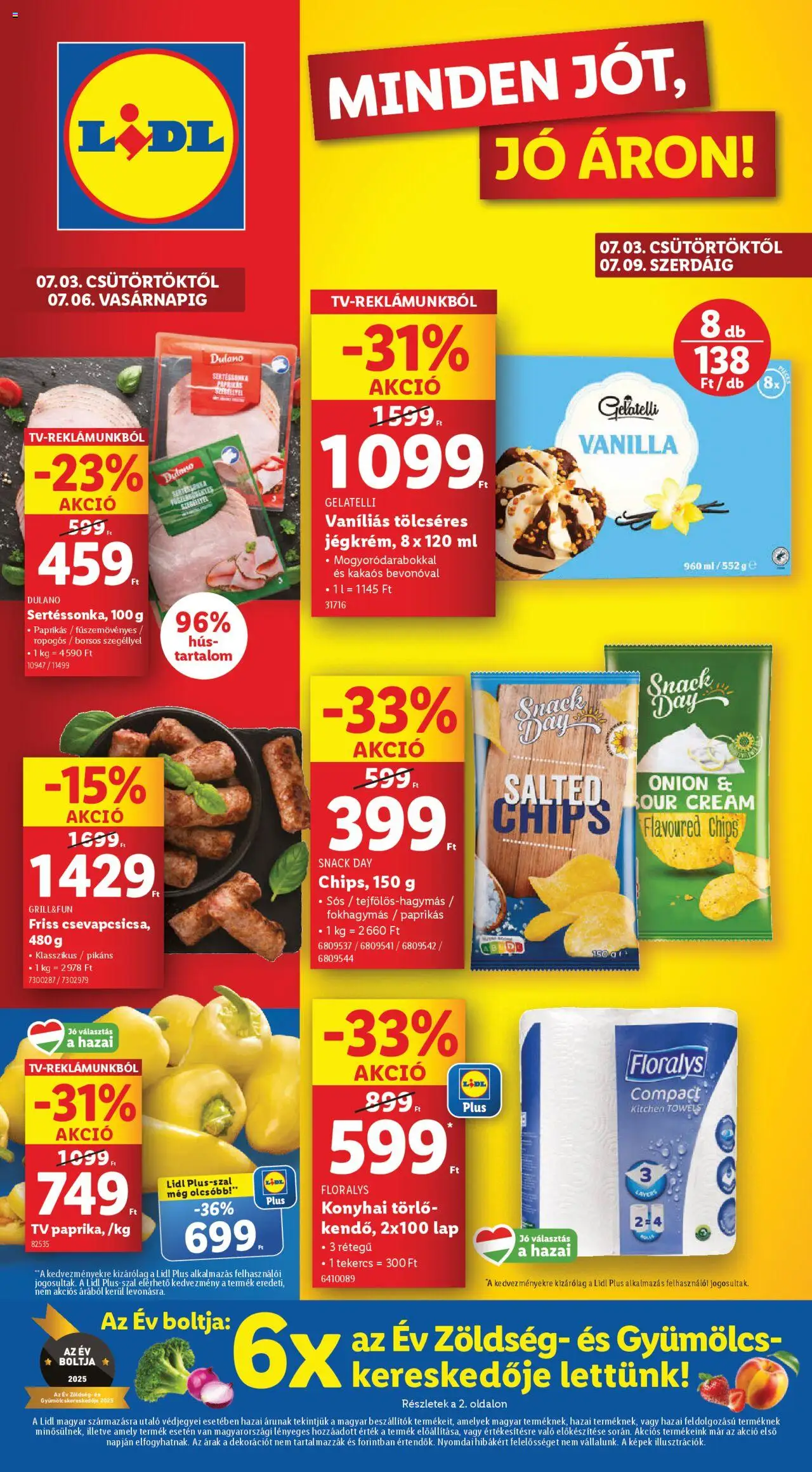 Lidl aktuális szórólap, érvényes 2025.07.03.-től - 1 oldal