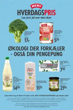 Eksempel på tilbudsavis Hverdagspris fra butik Meny gyldig fra 18/08/2025