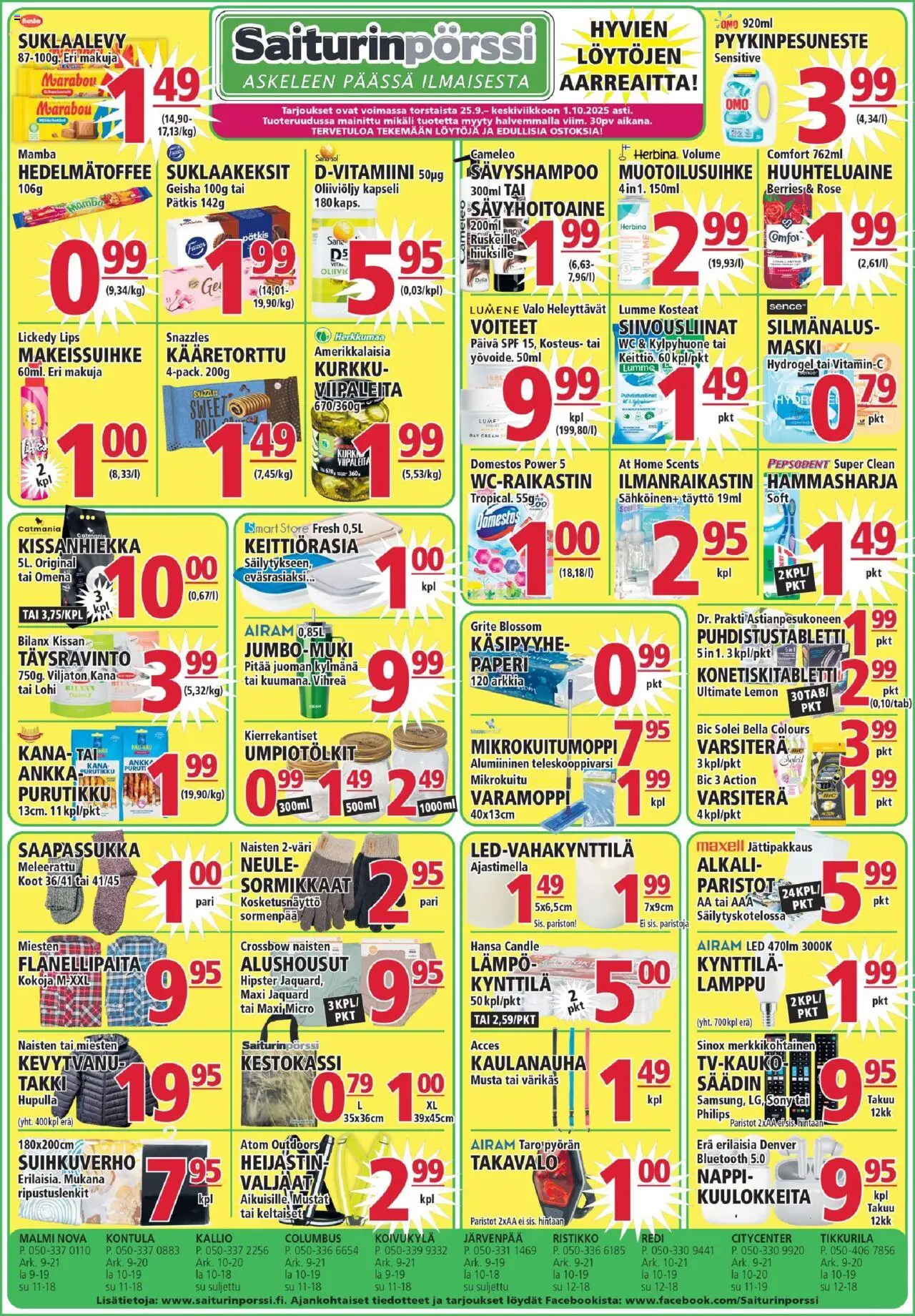 Saiturinpörssi-kaupan Tarjoukset voimassa 25/09/2025 - Sivulla 1