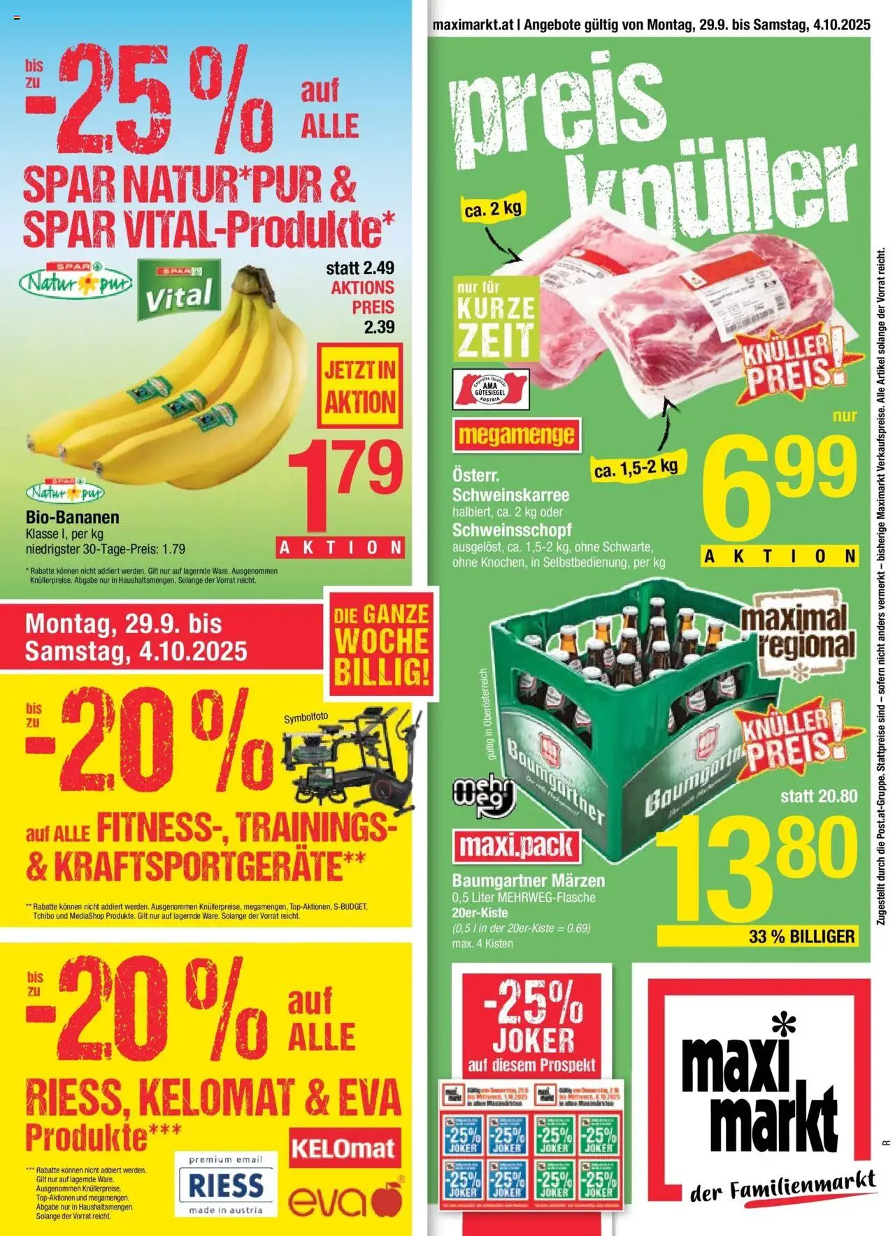  Maximarkt Ried ab (28.09.2025 - 04.10.2025) - Seite 1