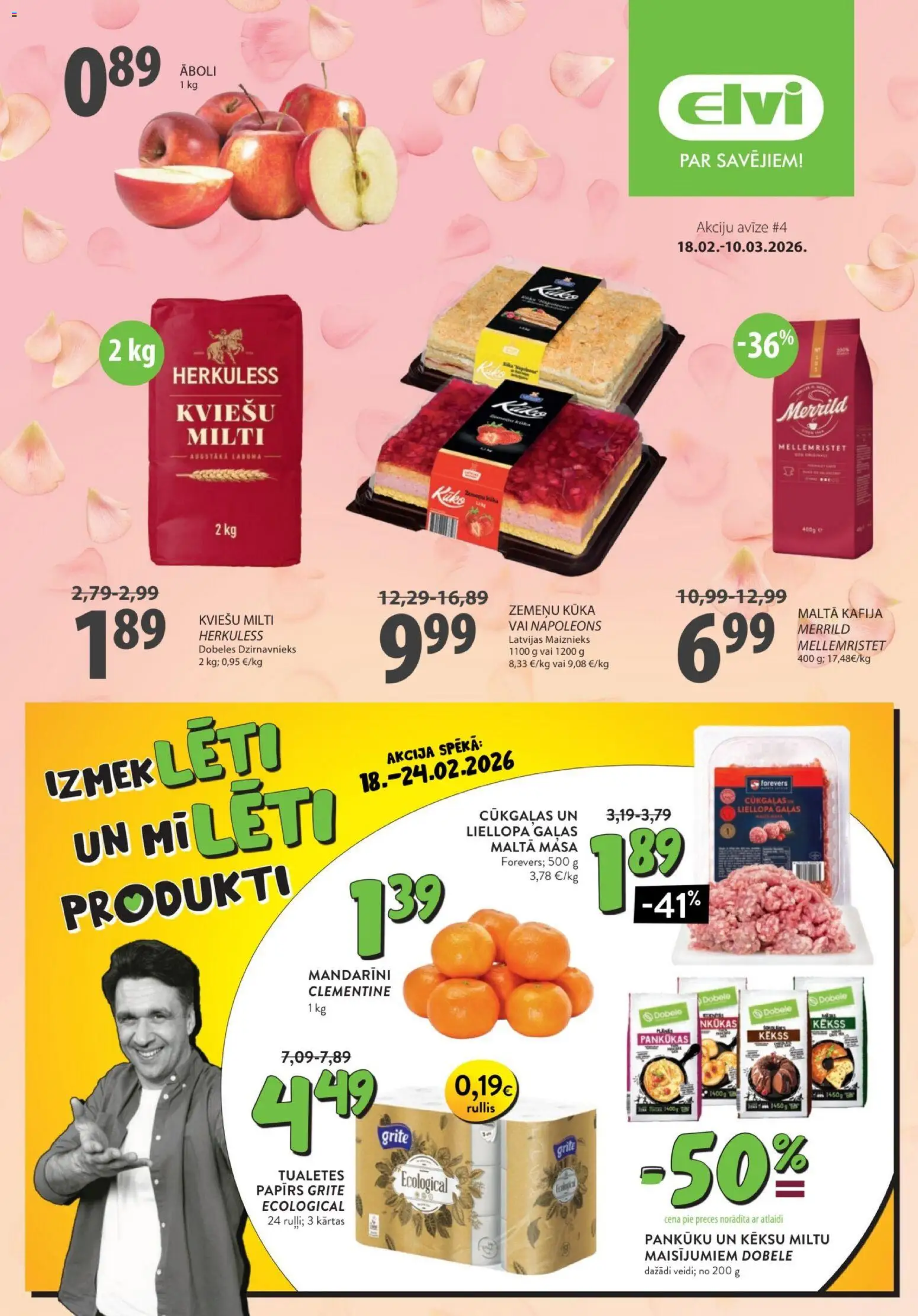 Skatīt Elvi akciju bukletu, derīgs no 18.02.2026.