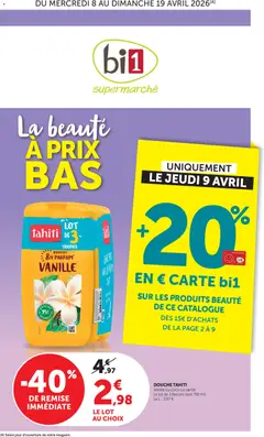 Prévisualisation de bi1 Catalogue du magasin bi1 formulaire valide 08/04/2026