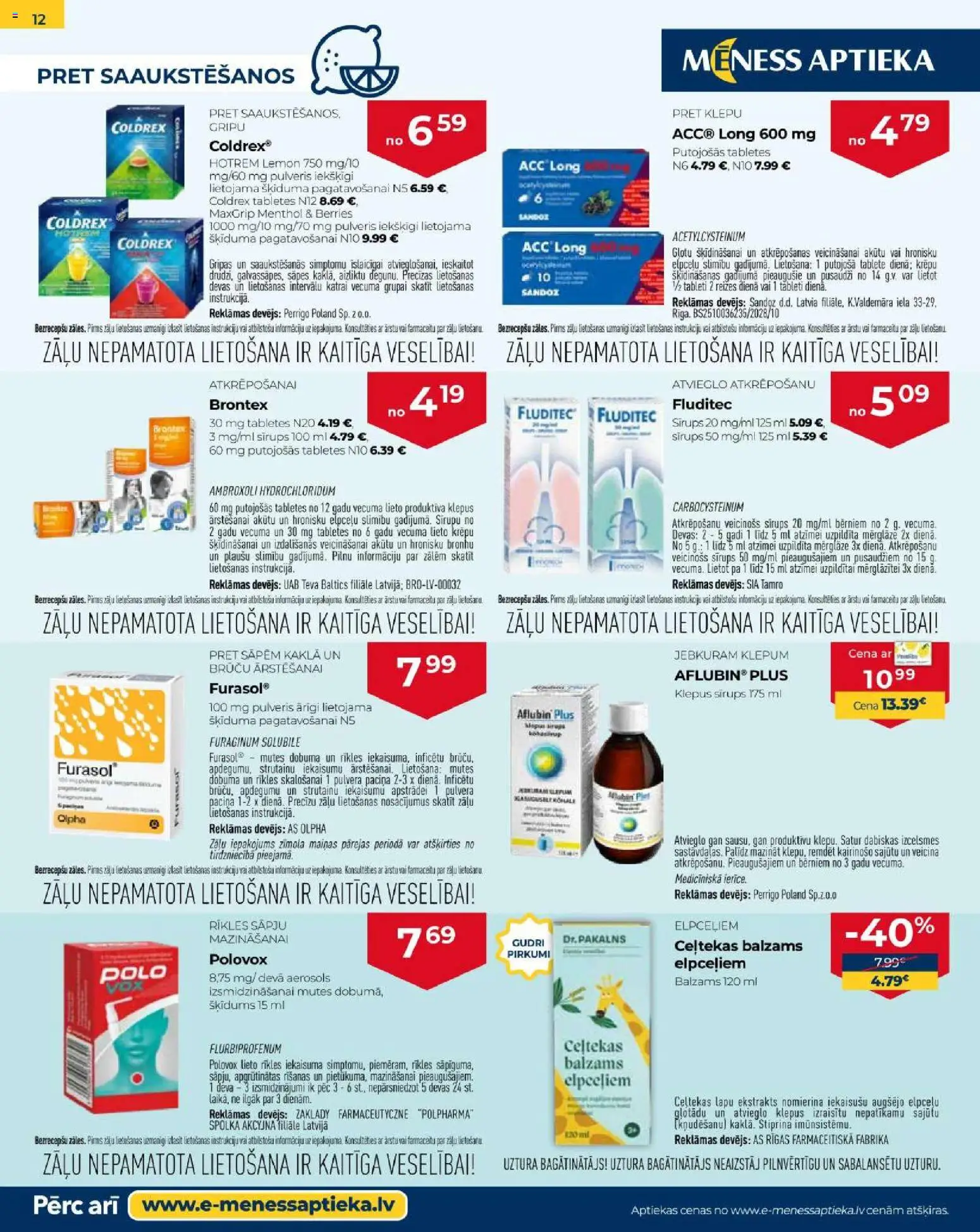 Skatīt Mēness aptieka akciju bukletu, derīgs no 2026.01.01