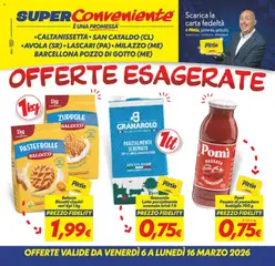 Anteprima dell'opuscolo SuperConveniente volantino Caltanissetta/San Cataldo/Avola/Lascari/Milazzo/Barcellona dal negozio SuperConveniente valido da 06/03/2026
